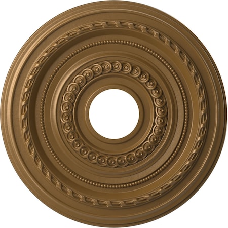 Ekena Millwork Cole PVC Ceiling Medallion (Fits Canopies up to 4 1/2"), Metallic Gold Rush, 16"OD x 3 1/2"ID x 1"P CMP16COCGH
